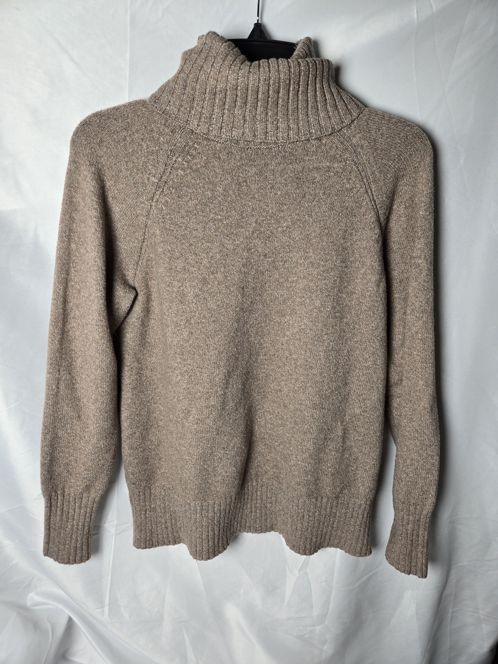 Old Navy Taupe Ribbed Turtleneck Sweater